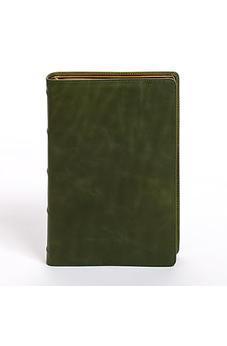 KJV Giant Print Bible, Holman Handcrafted Collection, Marbled Olive Premium Calfskin, Red Letter, Presentation Page, Sewn Binding, Full-Color Maps, Easy-to-Read Bible MCM Type