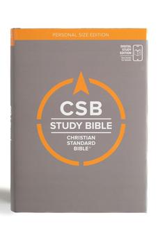 CSB Study Bible, Personal Size, Digital Study Edition, Charcoal Cloth Over Board, Red Letter, Study Notes and Commentary, Illustrations, Articles, Word Studies, Outlines, Timelines, Easy-to-Read Type