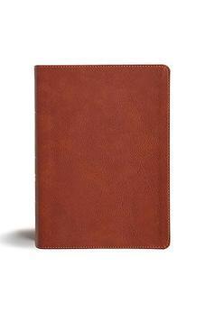 CSB Study Bible, Personal Size, Digital Study Edition, Burnt Sienna LeatherTouch, Red Letter, Study Notes and Commentary, Illustrations, Articles, Word Studies, Outlines, Timelines