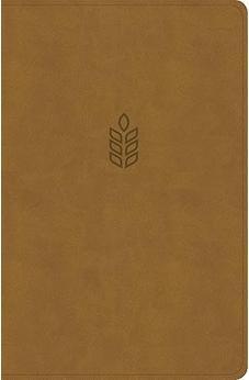 CSB Personal Size Giant Print Bible, Camel SuedeSoft LeatherTouch, Indexed, Red Letter, Presentation Page, Footnotes, Full-Color Maps, Easy-to-Read Bible Serif Type