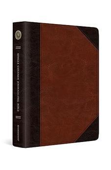 ESV Single Column Journaling Bible (TruTone, Brown/Cordovan, Portfolio Design)
