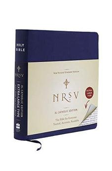 NRSV XL Catholic Edition, Navy Leathersoft: Holy Bible