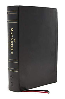 ESV MacArthur Study Bible, 2nd Edition, Genuine leather, Black, Thumb Indexed