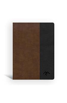 CSB Men of Character Bible, Brown/Black LeatherTouch, Indexed