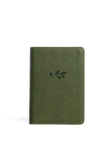 KJV Compact Reference Bible, Olive LeatherTouch, Red Letter, Pure Cambridge Text, Presentation Page, Cross-References, Full-Color Maps, Easy-to-Read Bible MCM Type - Biblestore.com