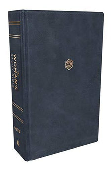 NIV The Woman's Study Bible, Leathersoft, Blue, Full-Color, Red Letter, Thumb Indexed