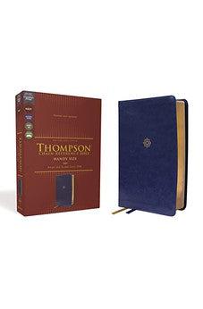 NKJV Thompson Chain-Reference Bible, Handy Size, Leathersoft, Navy, Red Letter