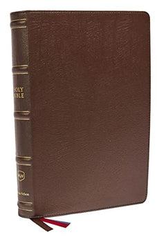 NKJV Large Print Verse-by-Verse Reference Bible, Maclaren Series, Genuine Leather, Brown, Comfort Print