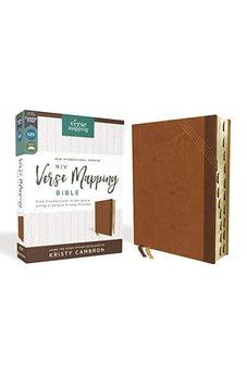 NIV Verse Mapping Bible, Leathersoft, Brown, Thumb Indexed, Comfort Print