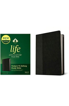 NLT Life Application Study Bible, Third Edition (Red Letter, LeatherLike, Black/Onyx) - Biblestore.com