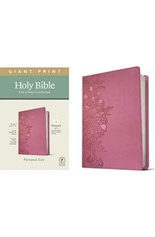 NLT Personal Size Giant Print Holy Bible (Red Letter, LeatherLike, Peony Pink): Includes Free Access to the Filament Bible App