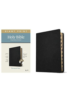 KJV Personal Size Giant Print Holy Bible (Red Letter, Genuine Leather, Black, Indexed): Includes Free Access to the Filament Bible App