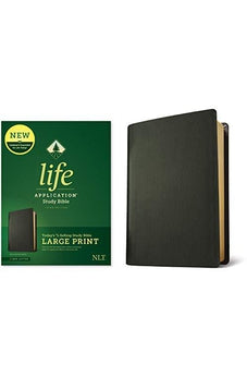 NLT Tyndale Life Application Study Bible Third Edition Large Print (Genuine Leather Black Red Letter)