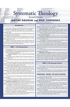 Systematic Theology Laminated Sheet (Zondervan Get an A! Study Guides)