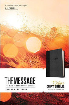 The Message Deluxe Gift Bible (Leather-Look Black/Slate): The Bible in Contemporary Language