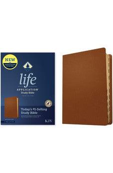 KJV Life Application Study Bible, Third Edition (Genuine Leather, Brown, Indexed, Red Letter)