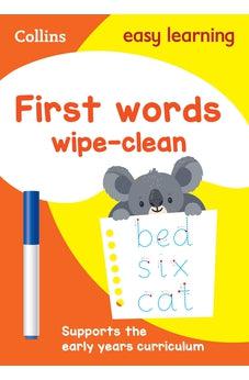 First Words: Wipe-Clean Activity Book (Collins Easy Learning Preschool)