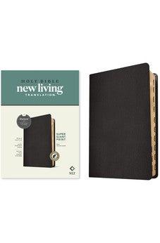 NLT Super Giant Print Bible, Filament-Enabled Edition (Genuine Leather, Black, Indexed, Red Letter)