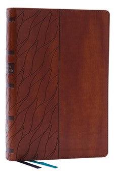 NKJV Encountering God Study Bible (Brown Leathersoft, Red Letter)