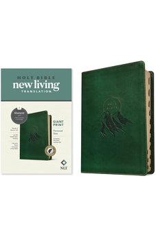 NLT Personal Size Giant Print Bible, Filament-Enabled Edition (LeatherLike, Evergreen Mountain , Indexed, Red Letter)