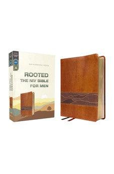 NIV Rooted Bible for Men, Leathersoft, Brown