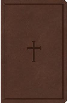 CSB Large Print Personal Size Reference Bible, Brown LeatherTouch, Red Letter, Presentation Page, Cross-References, Full-Color Maps, Easy-to-Read Bible Serif Type