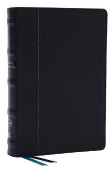 NKJV Encountering God Study Bible (Black Genuine Leather, Red Letter, Thumb Indexed)