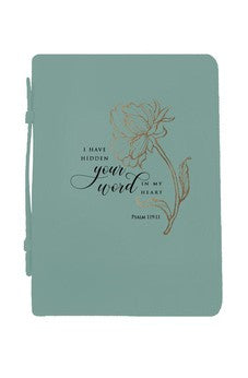 I Have Hidden Your Word Bible Cover Mint XL (22845XL)