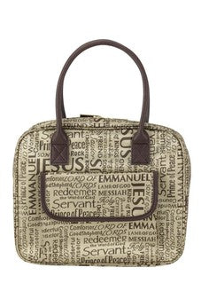 Names of Jesus Handbag Bible Cover Brown XXL (23002XXL)