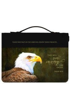 They Will Soar on Wings Bible Cover Black XL (23149XL)