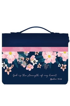 Love the Lord Heart Bible Cover, Navy XL (27116XL)