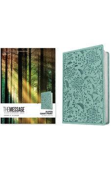 The Message Super Giant Print (Leather-Look, Teal Berries)