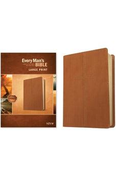NIV Every Man's Bible, Large Print (LeatherLike, Cross Saddle Tan)
