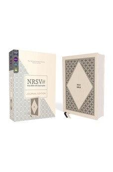 NRSVue Holy Bible with Apocrypha, Journal Edition, Cloth over Board, Cream