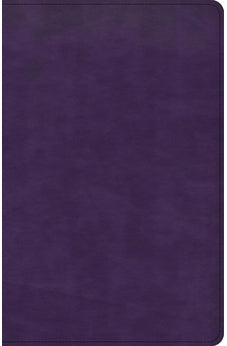 CSB Large Print Personal Size Reference Bible, Purple LeatherTouch, Red Letter, Presentation Page, Cross-References, Full-Color Maps, Easy-to-Read Bible Serif Type