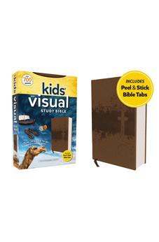NIV Kids' Visual Study Bible, Leathersoft, Bronze, Full Color Interior, Peel/Stick Bible Tabs