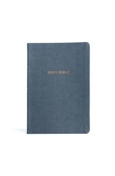 KJV Large Print Thinline Bible, Value Edition, Slate Leathertouch, Red Letter, Pure Cambridge Text, Presentation Page, Full-Color Maps, Easy-to-Read Bible MCM Type
