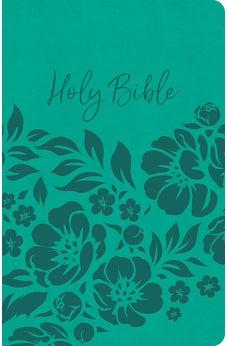 KJV Thinline Bible, Teal LeatherTouch, Value Edition, Red Letter