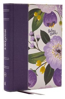KJV The Woman's Study Bible, Purple Floral Cloth over Board, Red Letter, Full-Color Edition (Thumb Indexed): Receiving God's Truth for Balance, Hope, and Transformation - Biblestore.com