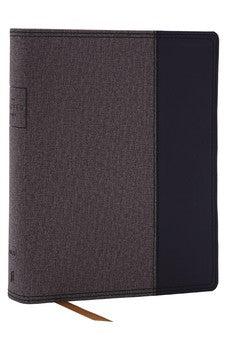 NKJV Prayer Bible: Pray God’s Word Cover to Cover (Black/Gray Leathersoft, Red Letter)