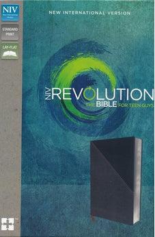 NIV, Revolution Bible, Leathersoft, Gray/Navy: The Bible for Teen Guys 9780310080008