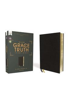 NASB Grace and Truth Study Bible, European Bonded Leather, Black, Red Letter, 1995 Text, Comfort Print