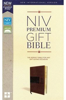 NIV, Premium Gift Bible, Leathersoft, Brown, Red Letter Edition, Comfort Print 9780310094067