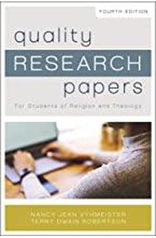 Quality Research Papers: For Students of Religion and Theology 9780310106661