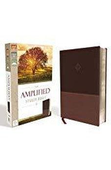 AMP Study Bible, Leathersoft, Brown [Large Print]