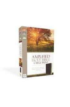 AMP Holy Bible, Large Print, Bonded Leather, Burgundy