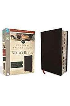 NIV, Cultural Backgrounds Study Bible, Bonded Leather, Black, Indexed, Red Letter Edition: Bringing to Life the Ancient World of Scripture 9780310444435