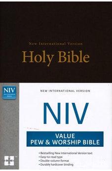 NIV, Value Pew and Worship Bible, Hardcover, Brown 9780310446248