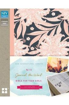 NIV, Journal the Word Bible for Teen Girls, Hardcover, Pink Floral, Red Letter Edition: Includes Over 450 Journaling Prompts!