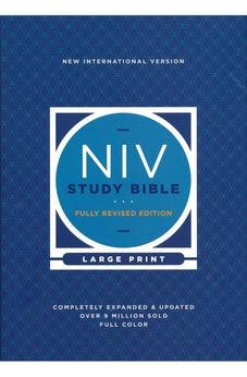 NIV Large Print Study Bible Fully Revised Edition Comfort Print hardcover (red letter)